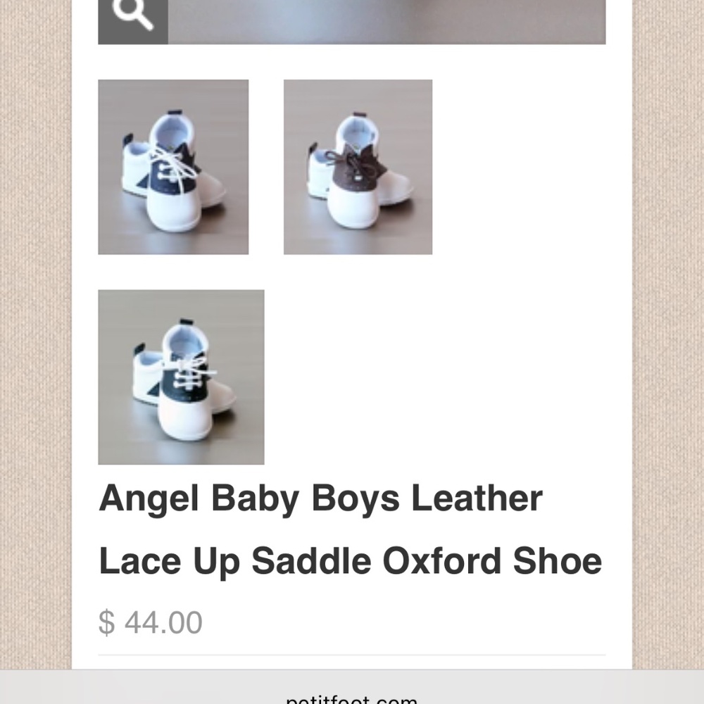 Petit Foot Angel Lace Up Oxford shoes